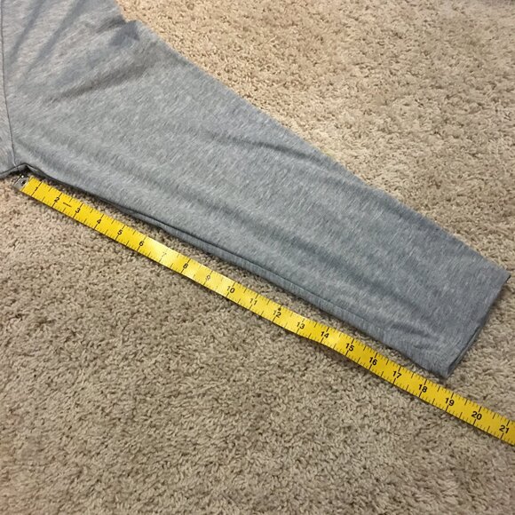 Heathered Grey Womens High Low Rose Gold Sequin Pocket Shirt 4X - Picture 15 of 15